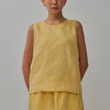 Midtown Linen Top in Mango