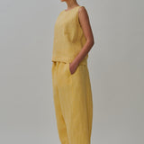 Midtown Linen Top in Mango