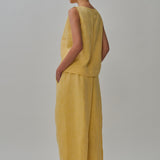 Midtown Linen Top in Mango