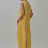 Midtown Linen Top in Mango