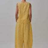 Sculptor Linen Pants in Mango