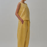 Sculptor Linen Pants in Mango