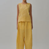 Midtown Linen Top in Mango