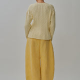 Sculptor Linen Pants in Mango