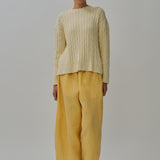 Sculptor Linen Pants in Mango