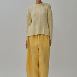 Sculptor Linen Pants in Mango
