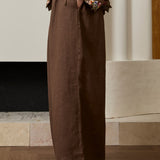 May Linen Trousers in Hazelwood