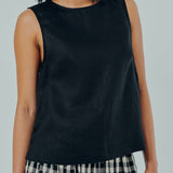 Midtown Linen Top in Black