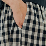 Studio Maxi Skirt in Black Gingham