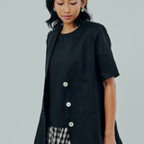 Midtown Linen Top in Black
