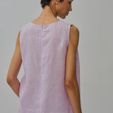 Midtown Linen Top in Ube