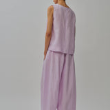Midtown Linen Top in Ube