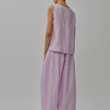 Midtown Linen Top in Ube