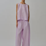 Midtown Linen Top in Ube