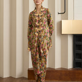 Florentine Ramie Kebaya Top in Dusk