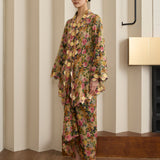 Florentine Ramie Kebaya Top in Dusk