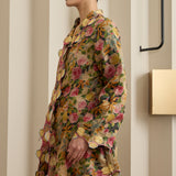 Florentine Ramie Kebaya Top in Dusk