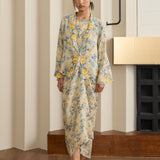 Dian 2-Piece Ramie Kebaya Set in Quince