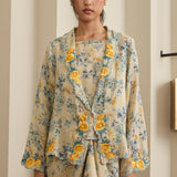 Dian 2-Piece Ramie Kebaya Set in Quince