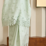 Châtelaine Linen Kurung Set in Mint