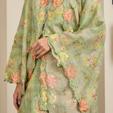 Ophelia Ramie Selendang in Jade