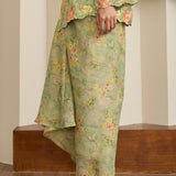 Ophelia Ramie Kebaya Set in Jade