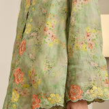 Ophelia Ramie Kebaya Set in Jade