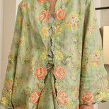 Ophelia Ramie Kebaya Set in Jade