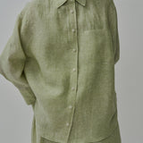 Friday Linen Shirt in Melon