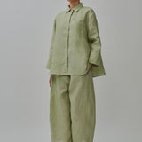 Friday Linen Shirt in Melon