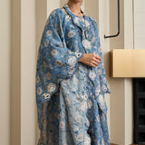 Viola Ramie Selendang in Azure