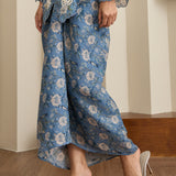 Viola Ramie Kebaya Set in Azure