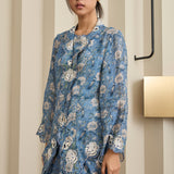 Viola Ramie Kebaya Set in Azure