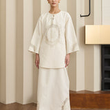 Eden Poplin Skirt in Baroque