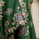 Midsummer Ramie Floral Selendang in Green