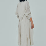 Classic Linen Trench in Ecru