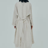 Classic Linen Trench in Ecru