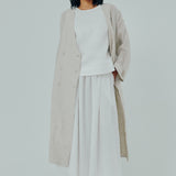 Classic Linen Trench in Ecru