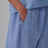 Sculptor Linen Pants in Bluebell
