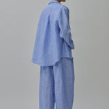 Sculptor Linen Pants in Bluebell
