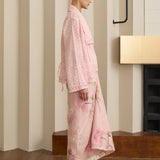 Amelie Ramie Knot Skirt in Peony