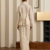 Amelie 2-Piece Ramie Kebaya Top in Buttercream