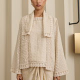 Amelie 2-Piece Ramie Kebaya Top in Buttercream