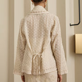 Amelie 2-Piece Ramie Kebaya Top in Buttercream