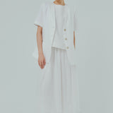 Midtown Short Sleeve Blazer in White