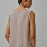 Midtown Linen Top in Peach