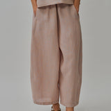 Sculptor Linen Pants in Peach