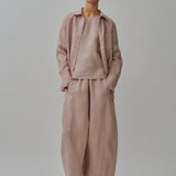 Sculptor Linen Pants in Peach