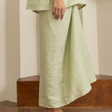 Eloise Linen Kedah Set in Pistachio