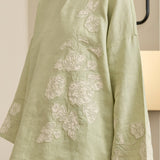 Eloise Linen Kedah Set in Pistachio